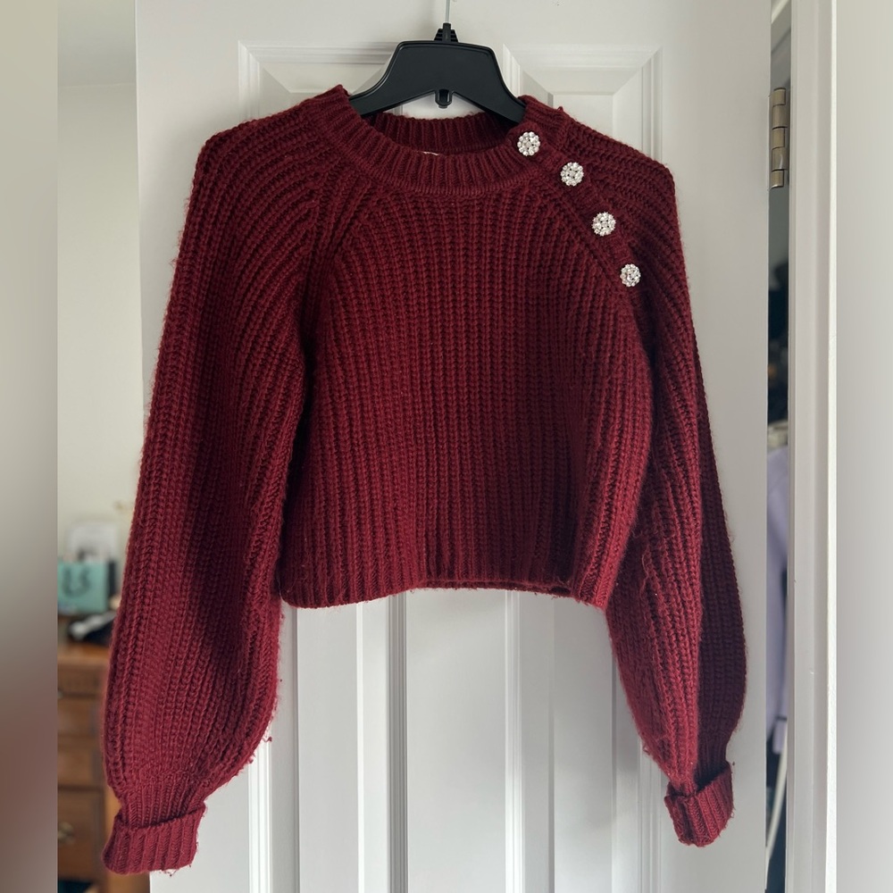 Cinq a Sept Cropped Sweater (XXS)